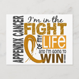 Fight Of My Life Appendix Cancer Postcard