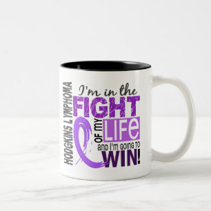 Fight Of My Life Hodgkin's Lymphoma Two-Tone Coffee Mug
