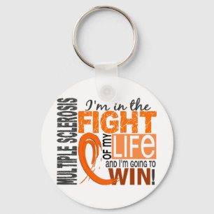 Fight Of My Life Multiple Sclerosis Keychain