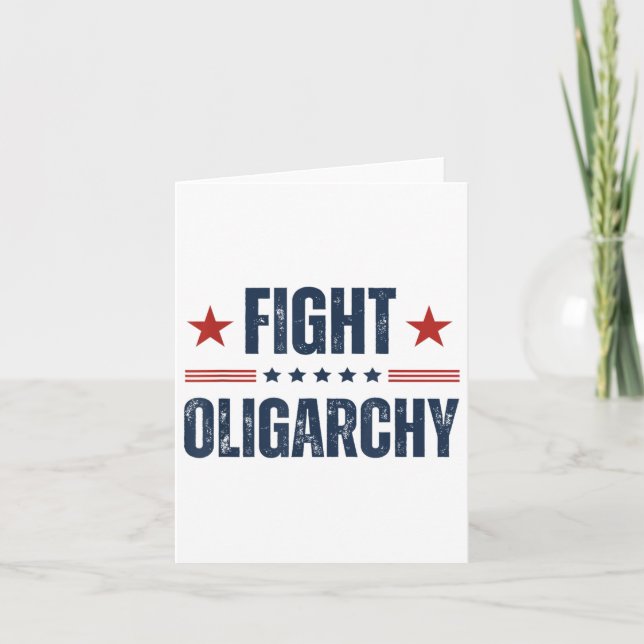 Fight Oligarchy 2025  Card (Front)