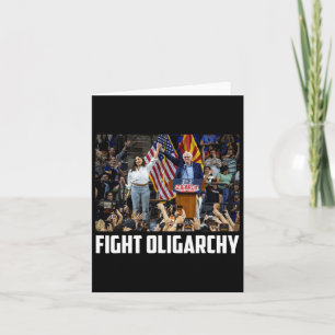 Fight Oligarchy Bernie Sanders And Aoc Freedom Us Card