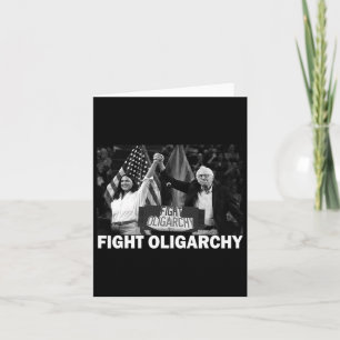 Fight Oligarchy Bernie Sanders And Aoc Freedom Us  Card