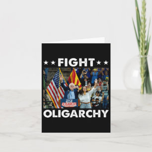 Fight Oligarchy Bernie Sanders And Aoc Freedom Us Card