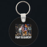 Fight Oligarchy Bernie Sanders And Aoc Freedom Us  Keychain<br><div class="desc">Fight Oligarchy Bernie Sanders And Aoc Freedom Us Anti Trump</div>