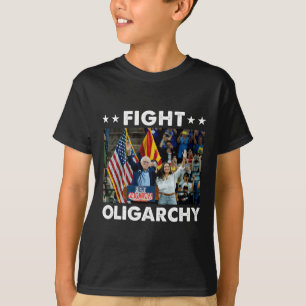 Fight Oligarchy Bernie Sanders And Aoc Freedom Us  T-Shirt