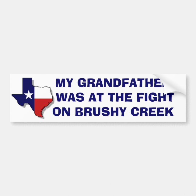 FIGHT ON BRUSHY CREEK - Customized Bumper Sticker (Front)