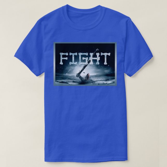 FIGHT on White T-Shirt (Design Front)