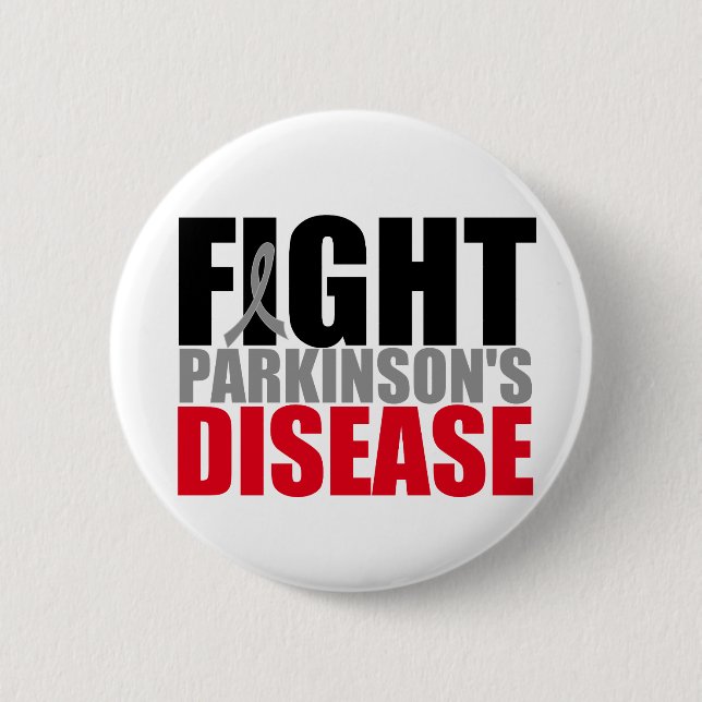 FIGHT Parkisons Disease 2 Inch Round Button (Front)