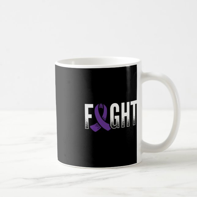 Fight Purple Epilepsy Awareness  Coffee Mug (Right)
