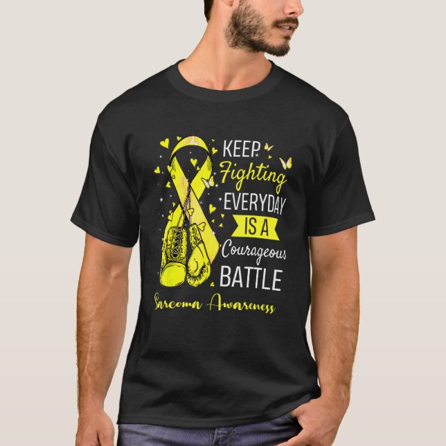 Fight Sarcoma Awareness Support Survivor T-Shirt (Front)