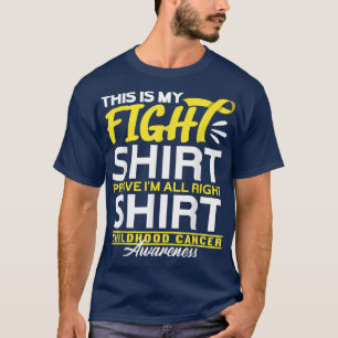 Fight Shirt I Gold Awareness Ribbon I Childhood Ca