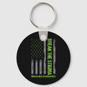 Fight Stigma Mental Health S Mental Health Awarene Keychain