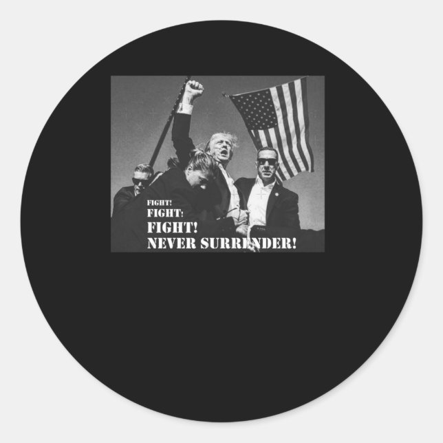 Fight Still Standing  Classic Round Sticker (Front)