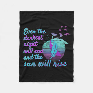Fight Suicide Awareness Prevention You _3 Fleece Blanket
