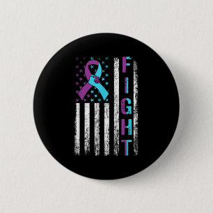 Fight Suicide Prevention Awareness American Flag R 2 Inch Round Button