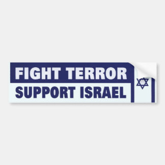 Fight Terror Support Israel Bumper Sticker