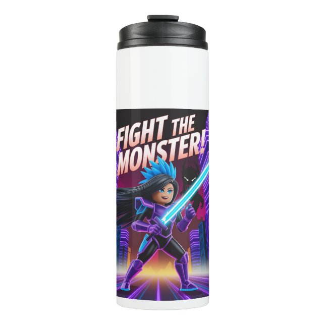 Fight the monster  thermal tumbler (Front)