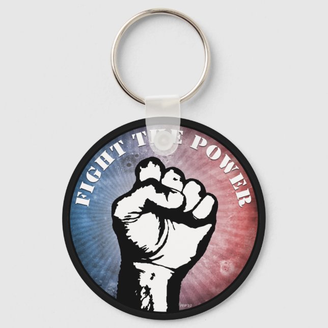 Fight The Power Keychain (Front)