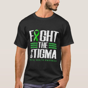 Fight The Stigma - Green Ribbon Tee, Mental Health T-Shirt