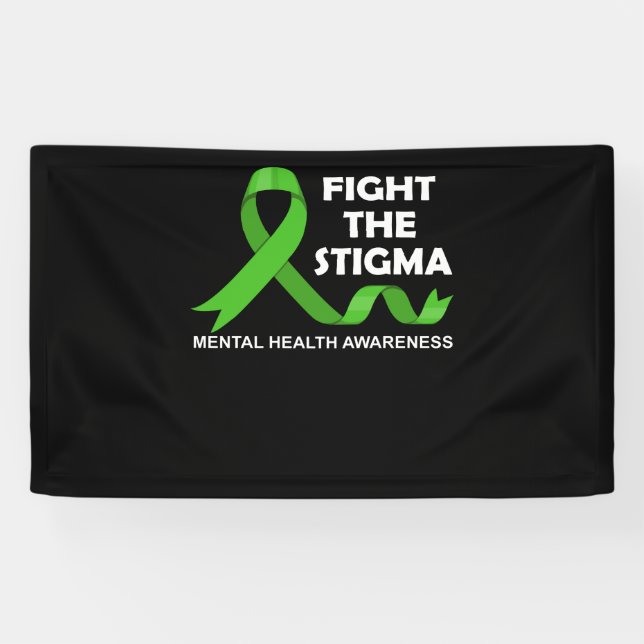 Fight The Stigma Mental Health Awareness Banner (Horizontal)