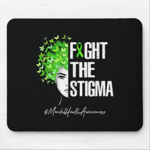 Fight The Stigma Mental Health Awareness Gift Tank Mouse Pad