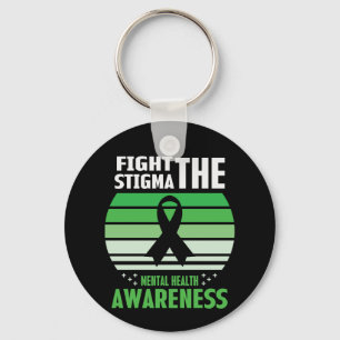 Fight The Stigma Mental Health Awareness Month Keychain