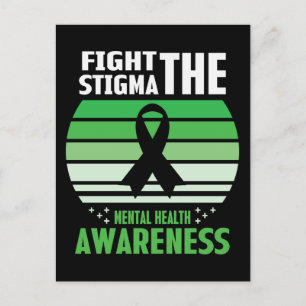 Fight The Stigma Mental Health Awareness Month Postcard
