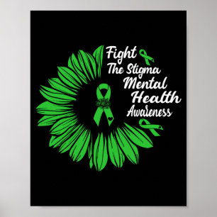Fight the stigma _ mental health awareness month poster