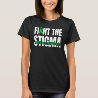 Fight The Stigma Mental Health Awareness Ribbon T-Shirt