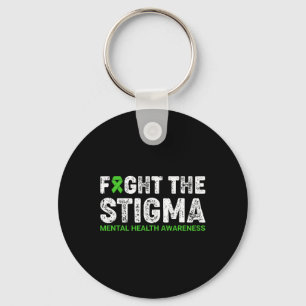 Fight The Stigma Mental Health Awareness Warrior C Keychain