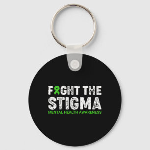 Fight The Stigma Mental Health Awareness Warrior Keychain
