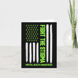 Fight The Stigma Mental Health S Awareness Ribbon  Card