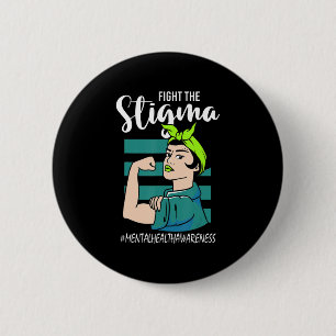 Fight The Stigma Mind Stability Awareness 2 Inch Round Button