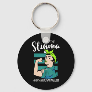 Fight The Stigma Mind Stability Awareness  Keychain