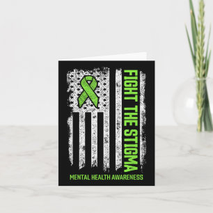 Fight The Stigma Us American Flag Mental Health Aw Card