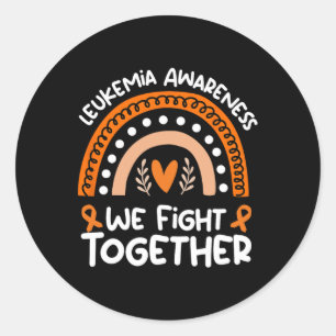 Fight Together Leukaemia Awareness Leukaemia Classic Round Sticker