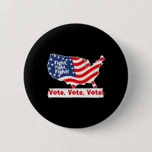 Fight Vote For Trump Presidential Election 2 Inch Round Button