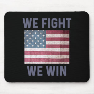 Fight We Win Harris 2024 Presidential Election Dem Mouse Pad