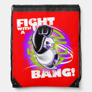 Fight with a Bang Drawstring Bag