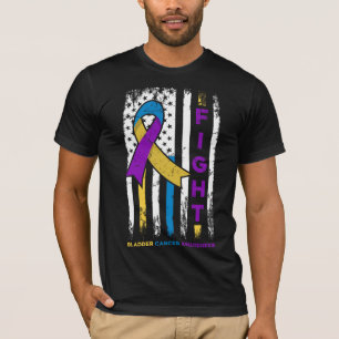 Fight with bladder cancer awareness with Flag T-Shirt