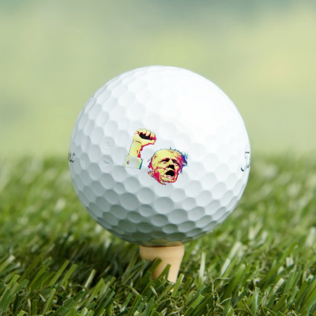 Fight with Donald Trump Golf Balls (Insitu Tee)