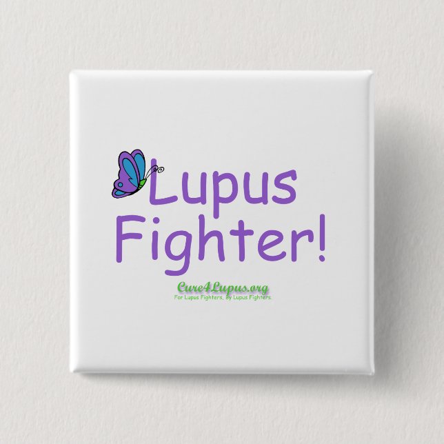 fighter 2 inch square button (Front)
