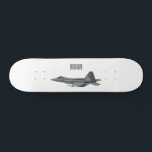 Fighter aircraft cartoon illustration skateboard<br><div class="desc">Fighter aircraft cartoon illustration</div>