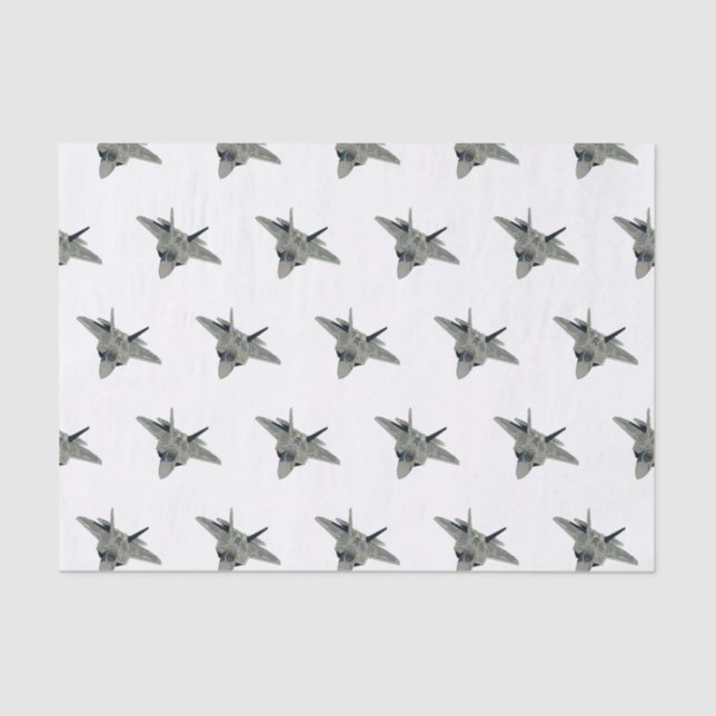 Fighter aircraft cartoon illustration tissue paper (Front)