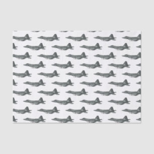 Fighter aircraft cartoon illustration tissue paper