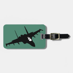 Fighter aircraft luggage tag