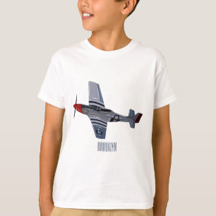 Fighter-bomber cartoon illustration T-Shirt