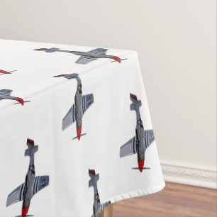 Fighter-bomber cartoon illustration tablecloth