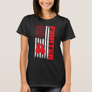Fighter Boxing, USA Kick Boxing, US Boxing, Americ T-Shirt