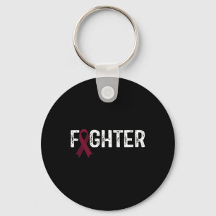 Fighter Brain Aneurysm Awareness  Keychain